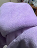 洁丽雅（Grace）7A抗菌浴巾女士可穿式成人浴袍浴裙洗澡速干可裹巾家用吸水 紫色 实拍图