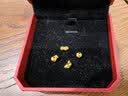 周大生黄金投资小金块元宝福袋足金吉祥金葫芦金疙瘩1克生日礼物 有钱豆-1g 实拍图