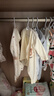 贝瑞加（Babyprints）宝宝连体衣2件装纯棉婴儿衣服柔软满月服长袖哈衣家居爬服 黄熊66 实拍图