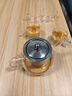 葫仙玻璃泡茶壶耐热耐高温加厚玻璃壶办公家用电陶炉煮茶壶水壶 400ml单壶+4只把手杯 实拍图