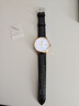 万晨手表带男真皮适用西铁城天梭浪琴美度天王卡西欧DW黑色20mm银针扣 实拍图
