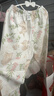 威尔贝鲁（WELLBER）儿童睡衣家居服男女童竹棉纱布家居套装春夏花园小兔七分袖110 实拍图