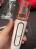 双孔纳米补水仪纳米喷雾补水仪脸部手持家用便携冷喷机面部加湿器蒸脸器美容注氧仪520礼物 【典雅白-双孔】双倍雾量+1500mA充电电池 实拍图