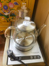 FUNORK全自动上水电热水壶电茶壶泡茶专用烧水器茶台烧水壶一体机茶桌茶几嵌入式茶具 蒸茶款不锈钢色（37x20cm） 实拍图