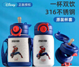 迪士尼儿童保温杯带吸管大容量316不锈钢宝宝水壶幼儿园男女小学生水杯 实拍图