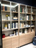 红苹果（RED APPLE）家具书房家用办公带门简约现代简易书柜书架组合书柜玻璃门R732 R732浅胡桃0.8m 标配区 实拍图