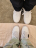 361°运动女鞋春夏季复古厚底增高小白鞋休闲板鞋舞蹈鞋682116601F-7 实拍图