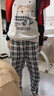 猫人儿童睡衣男童春秋款纯棉小孩长袖中大童家居服套装 眼镜大熊 160 实拍图