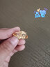 苏兰卡镀沙金戒指开口女士镀金指环可爱小狐狸尾戒学生潮流时尚首饰品 开口戒指 实拍图