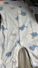舒贝怡2件装婴儿衣服夏季薄款新生儿连体衣短袖哈衣儿童爬服蓝色80CM 实拍图