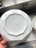 肃匠陶瓷餐具简约盘子碗套装纯白釉下彩餐具套装釉下彩碗碟套装微波炉 百合(6碗6盘) 12件套 实拍图