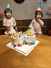演绎 生日场景布置 生日帽男孩女孩 生日快乐装饰 儿童眼镜拍照道具 实拍图