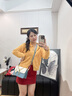 纪诗哲包包女包2026新款女士单肩斜挎小方包送老婆女友七夕情人节礼物 蓝色 品牌礼盒装 实拍图