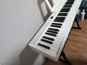 特伦斯折叠钢琴88键便携式电钢琴成人儿童电子琴重力度键盘V30pro钢琴 时尚白+专用琴包+Z琴架 实拍图
