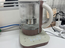 膳魔师（THERMOS）养生壶多功能玻璃煮茶器 烧水壶 全自动保温电热水壶家用办公室大容量煮茶壶煎药壶七夕情人节礼物 EHA-1612E 灰白色（套装） 1.5L 实拍图