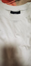 H&M男装女装T恤夏季透气圆领运动短袖内搭简约上衣正肩T恤0685816 白色 XS 165/84 实拍图