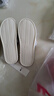 回力拖鞋男女款亚麻凉拖情侣居家休闲轻盈透气吸汗厚底耐磨地板拖 经典网格款HL1036浅灰色42码一43码 实拍图