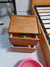 京东京造家居悦枫实木床头柜 天然橡胶木双层储物 收纳卧室储物柜原木色 实拍图