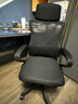 锦汐 电脑椅家用办公椅子靠背人体工学椅学习转椅老板座椅游戏电竞椅 【二代升级款】黑框黑网+乳胶 实拍图