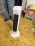 美的（Midea）【下压出暖】石墨烯语音暖风机取暖器 家用电热电暖器 立式电暖气节能速热小太阳暖脚神器 HFS20BD 实拍图