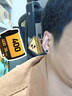 珍尚银中国黄金授权耳钉纯银男士耳环坠饰生日礼物送男朋友老公痞帅S925 实拍图