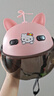 车赞儿童头盔夏季电动车头盔四季通用小孩头盔卡通男女孩保暖可爱安全 3C粉色头盔猫咪（送耳朵2-10岁） 实拍图