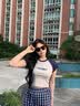 CRANTA KOMEIA墨镜女2026新款太阳镜夏季防晒紫外线偏光眼镜生日礼物送女生女友 黑框黑灰片 高级感送老婆女朋友实用高档 实拍图