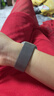 Apple/苹果 Watch S11 智能手表GPS款46毫米银色铝金属表壳雾紫色运动型表带M/L MEVX4CH/B 实拍图