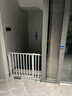 呵花楼梯口护栏婴儿童安全门栏围阳台栏杆宠物宝宝犬狗狗栅栏门免打孔 门+脚踏+加固槽 90-97cm 高76cm栏杆间隙 实拍图