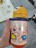 babycare儿童水杯6个月以上宝宝霸王龙不锈钢保温杯上学450ml-新旧款混发 实拍图