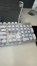 前行者（EWEADN）TK100朋克机械键盘电竞游戏有线台式电脑笔记本外接办公打字复古外设吃鸡104键 白色白光茶轴 实拍图