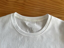 拇指白小T三代西域水云T恤短袖纯棉26春夏新品白小丅百搭免烫 白色男款 XL 实拍图