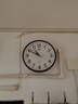 康巴丝（Compas）挂钟 创意简约钟表客厅石英钟表挂墙时钟 c2855 咖木色 26cm直径 实拍图