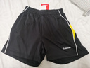 川崎KAWASAKI羽毛球服 男女中性款休闲运动短裤子运动裤透气排汗黑色YMB-181 S 实拍图