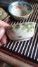 兮元记草木灰普洱茶杯手绘陶瓷主人杯单杯个人大号品茗杯茶建盏功夫茶具 三杯简装【山水+荷韵+桂花】 实拍图