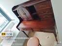 和官复古黑胡桃实木梳妆台化妆桌美式简约化妆台小户型卧室写字台 【黑胡桃色】梳妆台+妆镜 实拍图