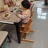 HAPGRO餐椅儿童成长椅进口纯榉木椅宝宝吃饭座椅多功能婴儿餐椅 原木色（进口纯榉木） 实拍图