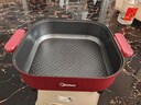 美的（Midea）电火锅 电炒锅 电煮锅 电锅一体多功能锅 家用6.5L大容量多用途锅烤肉涮火锅锅具火锅专用锅 6.5L 【1800W猛火速沸】HGE3030T03 实拍图