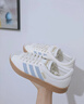 adidas「T头鞋」VL COURT 2.0复古休闲板鞋德训鞋阿迪达斯轻运动   汉玉白/蓝色/金色 (推荐女生买小半码)   38 实拍图