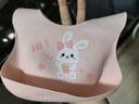新安代 婴儿围兜 宝宝围嘴儿童小孩吃饭兜防水立体口水卡通罩衣可调节 【3D立体加大款】小兔子 实拍图