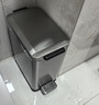 家华不锈钢垃圾桶6L砂钢银卫生间夹缝脚踏带盖客厅厨房轻奢家用6677 实拍图
