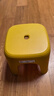 禧天龙加厚塑料凳简易高凳家用凳换鞋凳防滑凳餐凳浴室凳子踩脚凳马桶凳 高25CM 亮丽黄【承重240斤】 1只 装【升级加厚】 实拍图