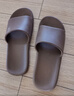 京东京造【抗菌皮纹拖】eva软弹拖鞋居家室内防滑浴室凉拖 深棕色 40-41 实拍图