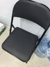 星恺（XINGKAI）椅子折叠椅凳子电脑椅子靠背餐椅子学习椅办公家用会议培训椅 【PU款】黑色皮革 XK3022 【1把装】椅重更承重 实拍图