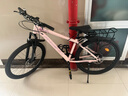 凤凰（Phoenix） 上海凤凰山地自行车成人男士女式学生变速宽胎越野赛车公路单车 钢架辐条轮粉【省力全轴承】 26寸24速【参考:158-188cm】 实拍图