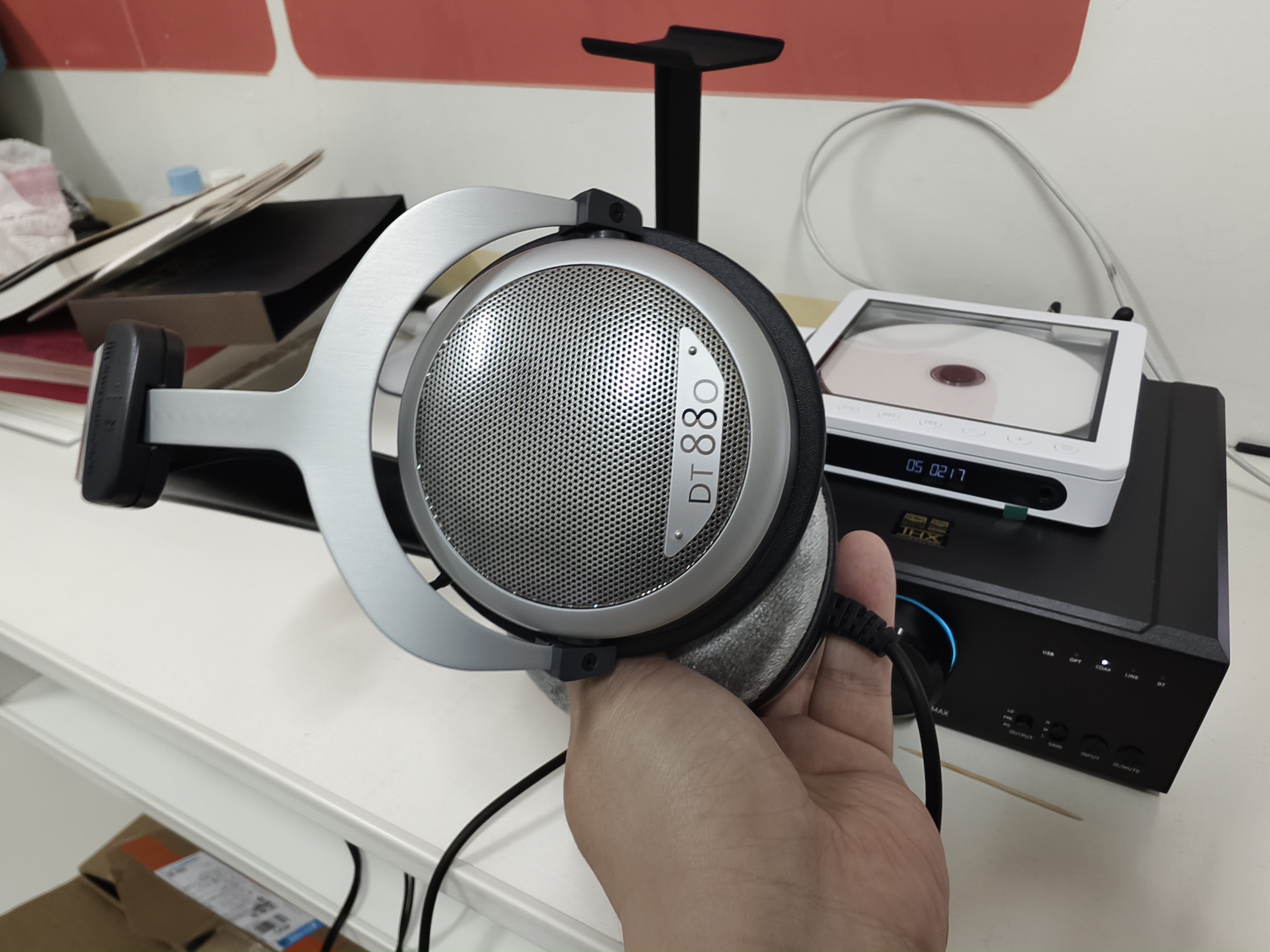beyerdynamicDT880头戴式高保真耳机半开放式HiFi音乐/立体环绕音效/有线版 【DT880丨250Ω版本】 实拍图