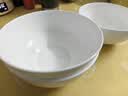 京东京造 餐具套装 乔迁之喜陶瓷家用陶瓷汤碗 纯白骨瓷 面碗6英寸*2 实拍图