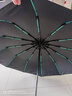 山山全自动防晒遮阳男女两用晴雨伞加厚结实抗风大号144骨黑 实拍图