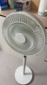 美的（Midea）【幸运草安睡1S】一级能效直流变频声控电风扇家用遥控卧室静音落地扇台式桌面抗菌大风力转页扇 实拍图