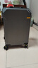 双星（doublestar）行李箱拉杆箱男次日达可登机箱大容量学生铝框密码箱旅行箱皮箱子 深灰色【加厚铝框可坐可踩】 20英寸  小型可上飞机-加厚箱体 实拍图